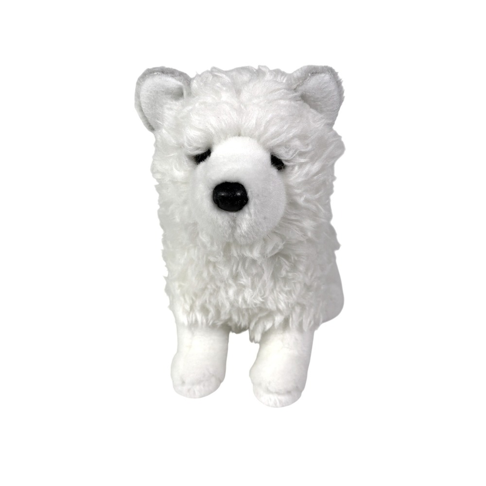 Douglas Plush Pheobe Pomsky Small White Dog 1704 2021 Curly Fur Stuffed Animal